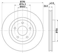 Remschijf 8DD355114601
