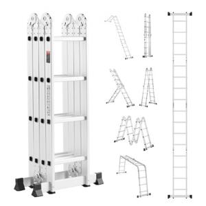 VEVOR multifunctionele ladder multifunctionele ladder ladderframe 7-in-1 4 treden 4600mm