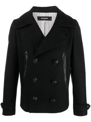 DSQUARED2 caban à boutonnière croisée - Noir
