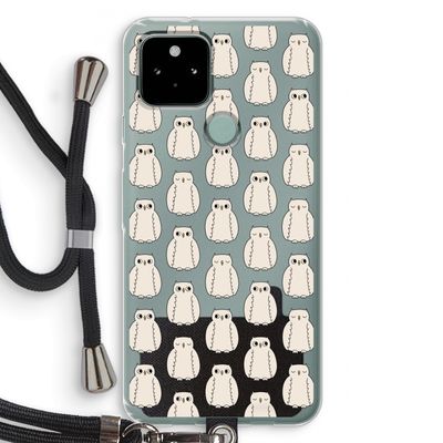 Uilen: Pixel 5 Transparant Hoesje met koord