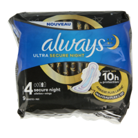 Maandverband ultra secure nacht 9 Stuks