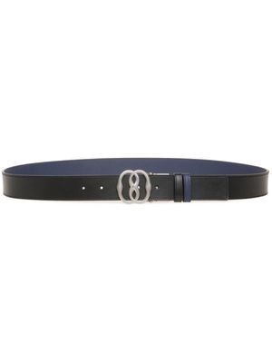 Bally ceinture réversible à plaque logo - Noir