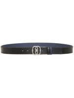 Bally Emblem-plaque reversible leather belt - Noir