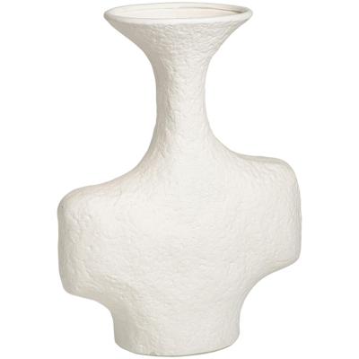 Leen Bakker - Vaas Dust - Off-white - 30x24x9 Cm - Keramiek - Crème