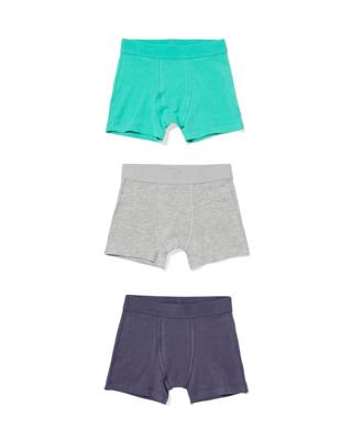 HEMA Kinderboxers effen - 3 stuks groen (groen)