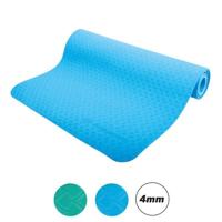Yogamat - Schildkröt - 183 cm - Blauw - Dikte 4 mm - Antislip