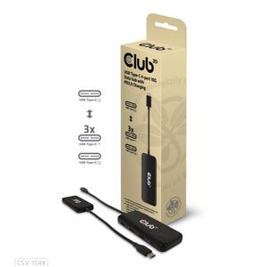 club3D USB 3.2 Gen 1 (USB 3.0) Adapter [1x USB-C stekker - 4x USB-C bus] USB-Hub Typ C