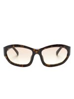 Linda Farrow x Dries Van Noten lunettes de soleil 215 - Marron