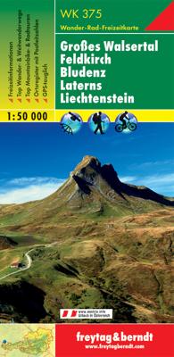 Fietskaart - Wandelkaart 375 Grosses Walsertal - Feldkirch- Bludenz -Laterns | Freytag & Berndt