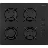 Gaskookplaat - DAEWOO - 4 branders - 60 cm - BH6GKR40BNL - Zwart