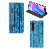 Xiaomi Mi Note 10 Lite Book Wallet Case Wood Blue