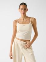 Guess Ribgebreide Top Dames Beige - Maat S - Kleur: Beige | Soccerfanshop
