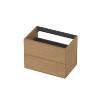 INK - Onderkast 2L Decor Softclose Tbv Greep - 700x450x520 Mm - Blank Eiken