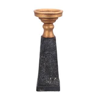 PTMD kandelaar Laya goud-zwart 34 cm