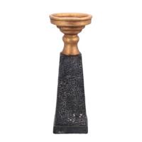PTMD kandelaar Laya goud-zwart 34 cm
