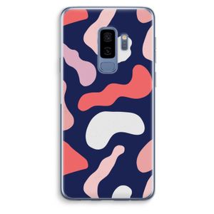 Memphis Shapes Pink: Samsung Galaxy S9 Plus Transparant Hoesje