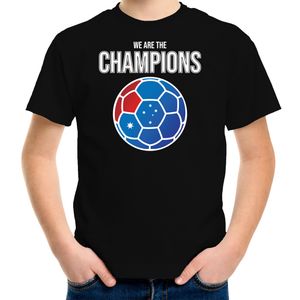 Australie WK supporter t-shirt we are the champions met Australische voetbal zwart kinderen