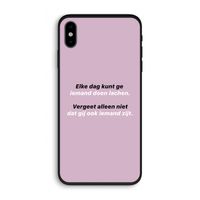 gij zijt ook iemand: iPhone XS Biologisch afbreekbaar hoesje