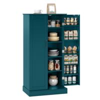 120,5 cm Opbergkast Keukenkast met Dubbele Deuren Kantelbeveiliging