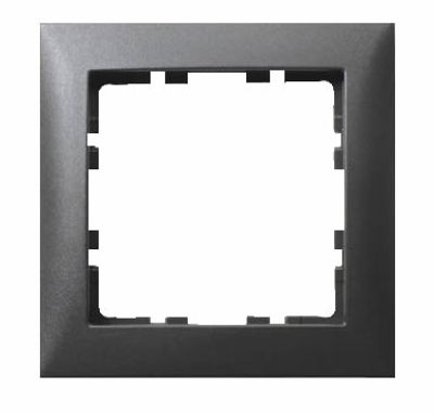 Berker S1 afdekraam 1-voudig antraciet mat 10103272