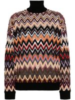 Missoni pull à motif zigzag - Noir