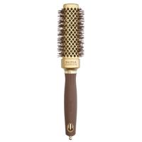 Olivia Garden Straight Wavy Bristle Gold&Brown Brush Ø30mm Olivia Garden Straight Wavy Bristle Gold&Brown Brush Ø30mm