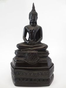 zwarte mediterende Thaise Boeddha - Home & Living - Spiritueelboek.nl