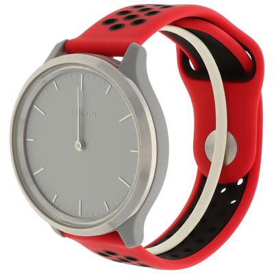 Garmin Vivoactive / Vivomove Dubbel Sport Band - Rood Zwart