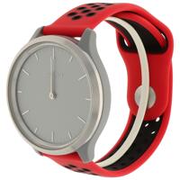 Garmin Vivoactive / Vivomove Dubbel Sport Band - Rood Zwart