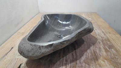 Wasbak riviersteen RXL250345, 61x40x15 cm