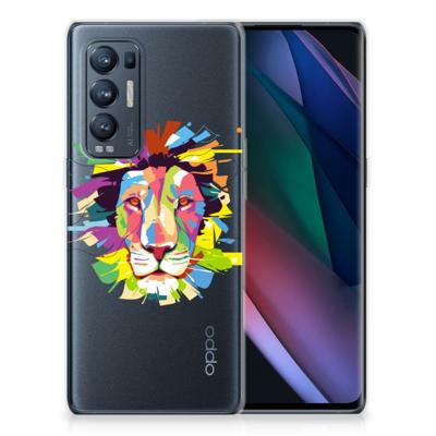 OPPO Find X3 Neo Telefoonhoesje met Naam Lion Color OPPO Find X3 Neo Telefoonhoesje met Naam Lion Color