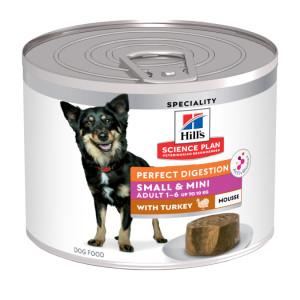 Hill&apos;s Adult Perfect Digestion Small & Mini mousse nat hondenvoer met kalkoen blik 12 x 200 g