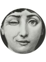 Fornasetti dessous-de-verre imprimé "Wink" - Noir