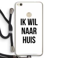 Ik wil naar huis: Huawei Ascend P8 Lite (2017) Transparant Hoesje met koord