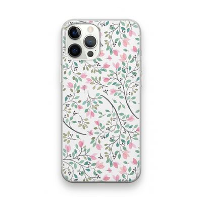 Sierlijke bloemen: iPhone 12 Pro Transparant Hoesje