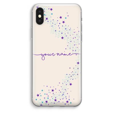Sterren: iPhone XS Max Transparant Hoesje