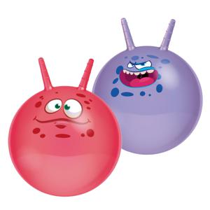 Skippyballen Funny Faces - set van 2 - 45 cm - buitenspeelgoed voor kleine kinderen