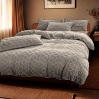 Dekbedovertrek Teddy Jacquard Patroon 240x200 Cm Roze Anti Allergie & Anti Huisstofmijt & Zacht & Verwarmend Zydante - Dekbed-Discounter.nl