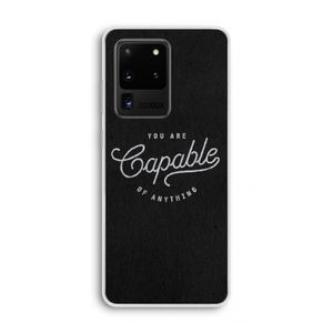 Capable: Samsung Galaxy S20 Ultra Transparant Hoesje