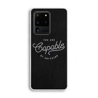 Capable: Samsung Galaxy S20 Ultra Transparant Hoesje