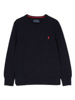 POLO RALPH LAUREN KIDS sweat à logo brodé - Bleu