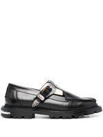 Toga Virilis buckle-fastening leather loafers - Noir