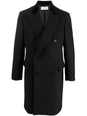 FURSAC manteau en laine à boutonnière croisée - Noir