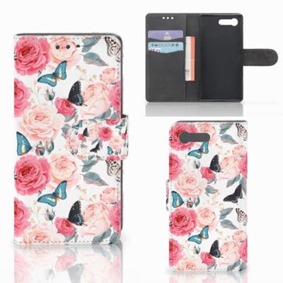 Sony Xperia X Compact Hoesje Butterfly Roses Sony Xperia X Compact Hoesje Butterfly Roses
