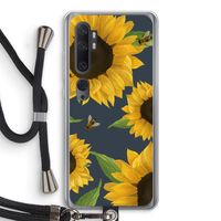 Sunflower and bees: Xiaomi Mi Note 10 Transparant Hoesje met koord