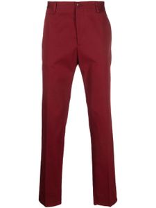 ETRO pantalon chino en coton stretch - Rouge