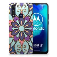 Motorola Moto G8 Power Lite | TPU Case | Purple Flower