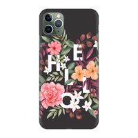 Hello in flowers: Volledig geprint iPhone 11 Pro Max Hoesje