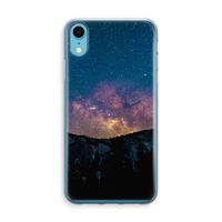 Travel to space: iPhone XR Transparant Hoesje