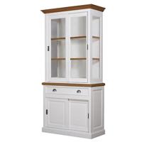 Barneveld vitrinekast 104cm eiken